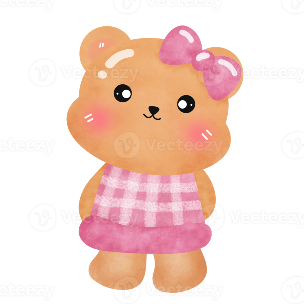 Teddy bear for Valentine day. png