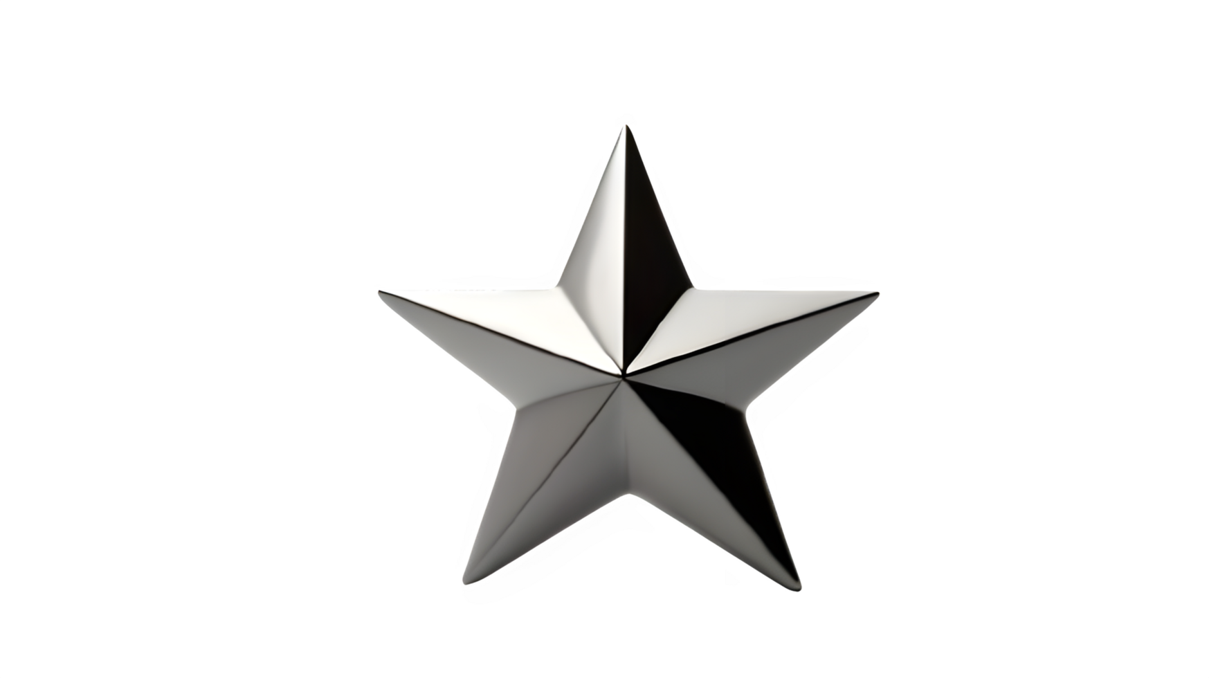 Silver Colour 3D Star png