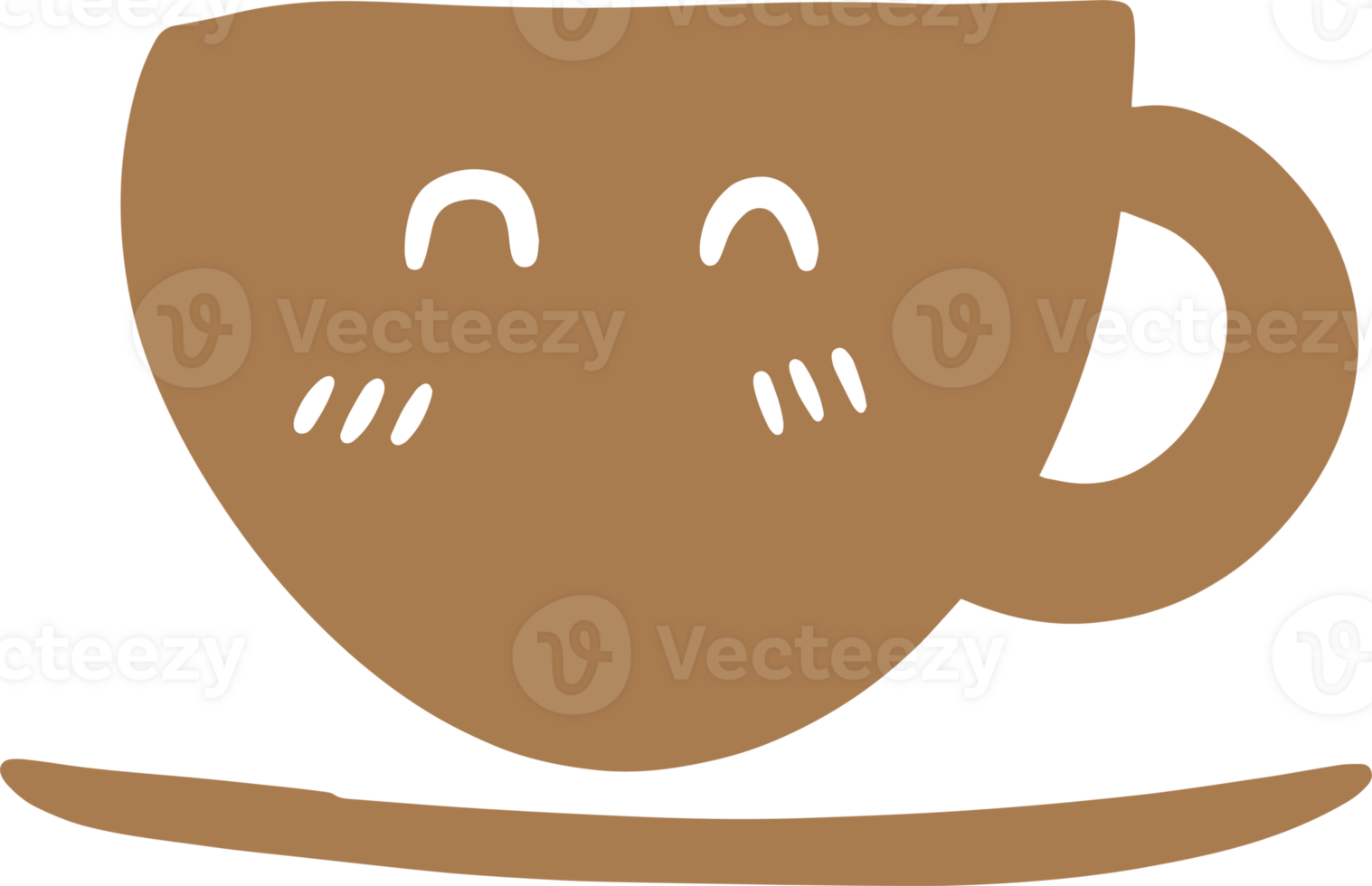 The coffee drawing image for food and drink concept png
