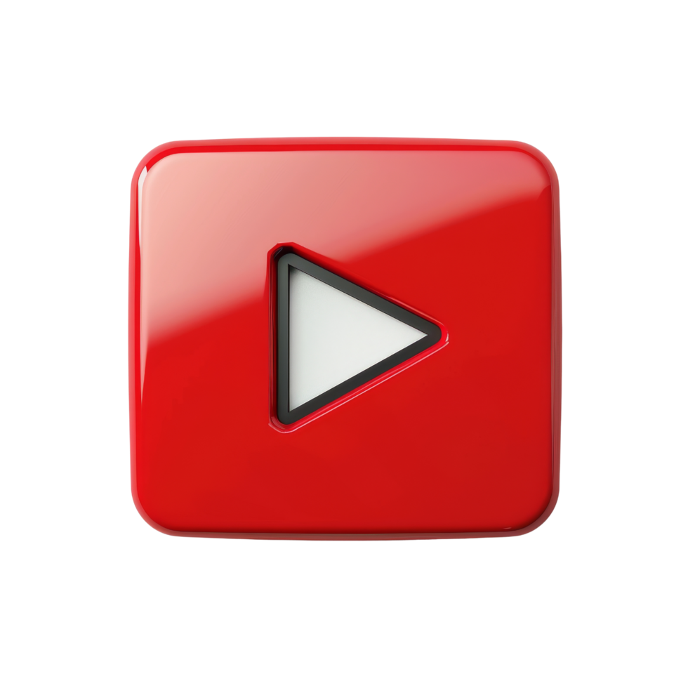 Red Play Button png