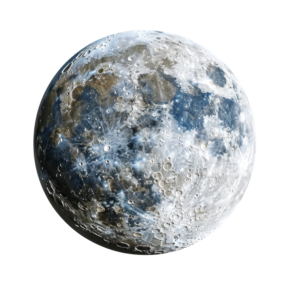 Full Moon with Detailed Surface png