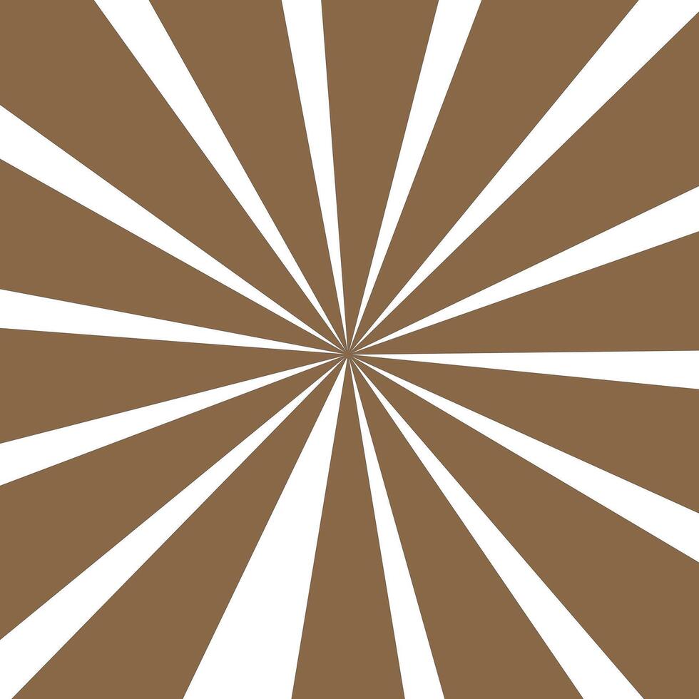 A brown and white sunburst background vector