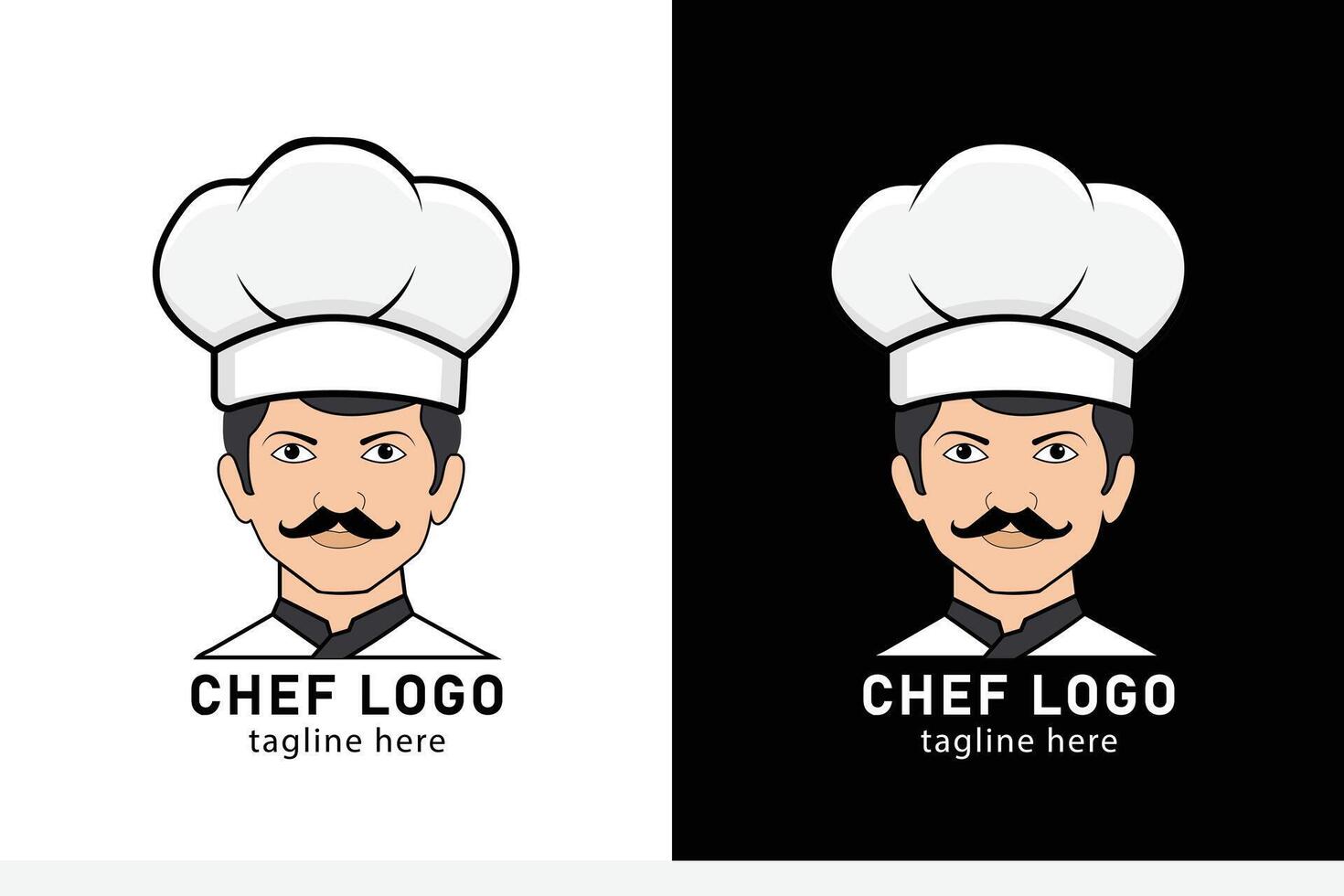 Chef logo design template vector