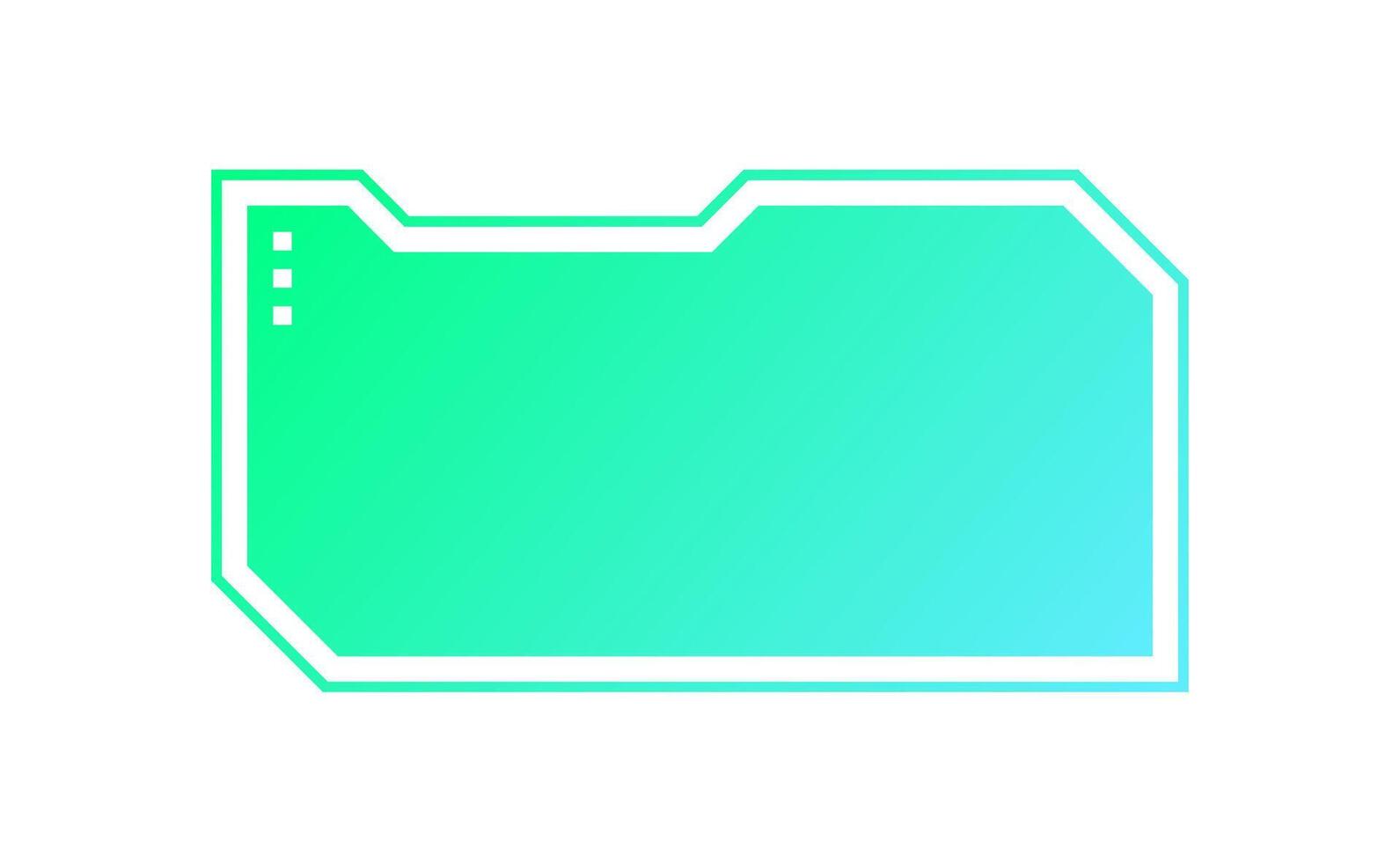 Futuristic lower third interface illustration. overlay element. vector