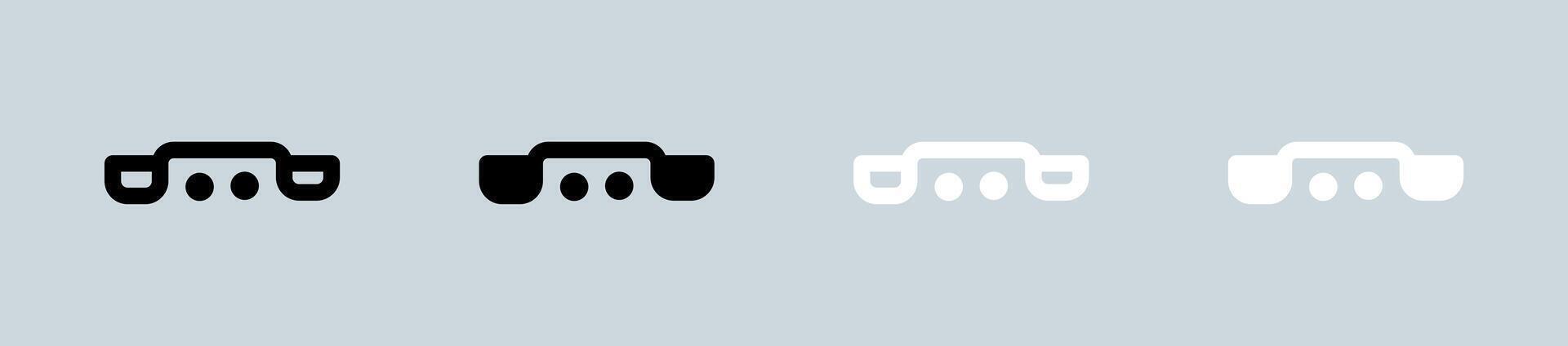 Dial icon set in black and white. Call signs illustration. vector