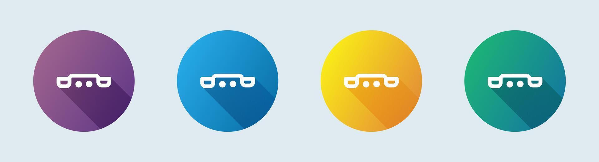 Dial line icon in flat design style. Call signs illustration. vector