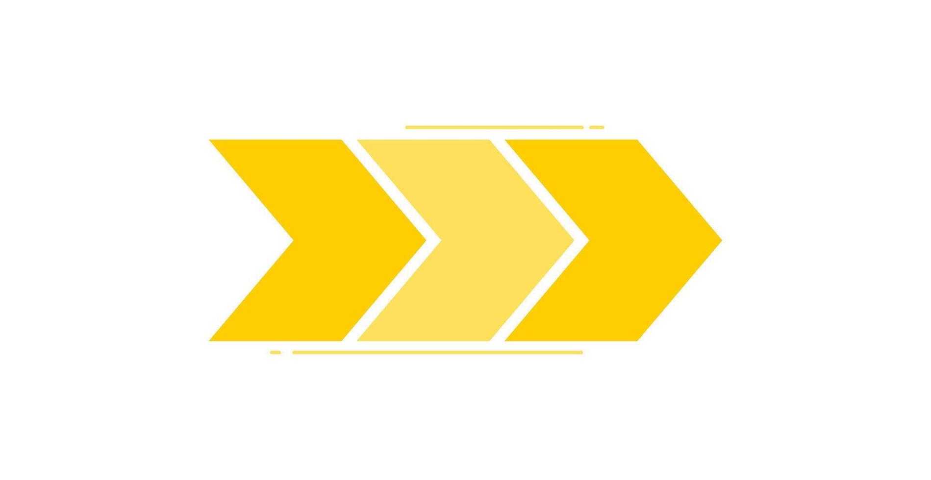 Arrow icon for web or social media. Direction flat illustration. vector