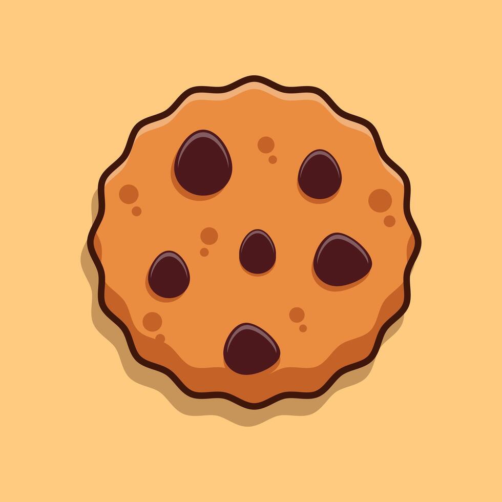 Cartoon illustration of cookies. vector