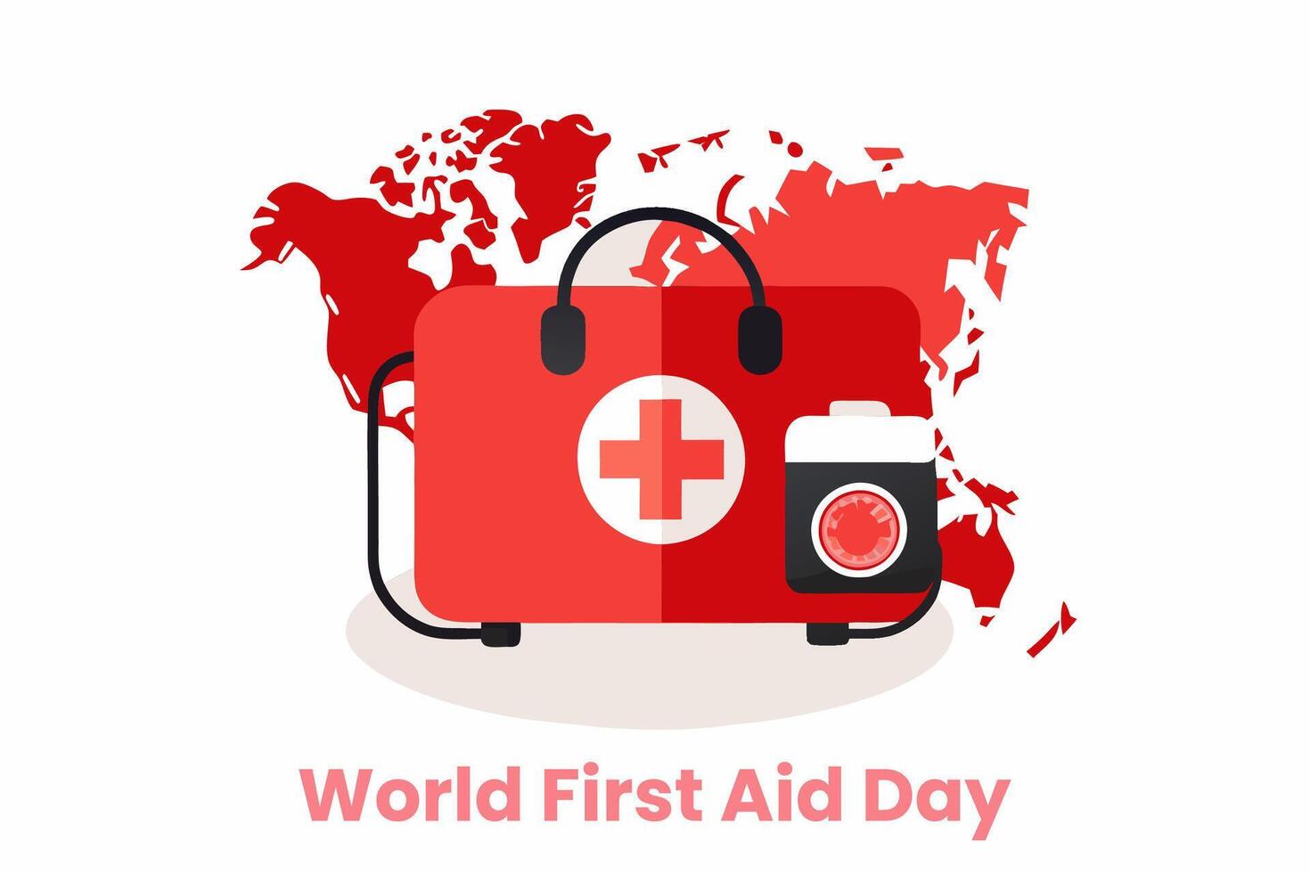 World first aid day, Blood donation Day, Health care design vector