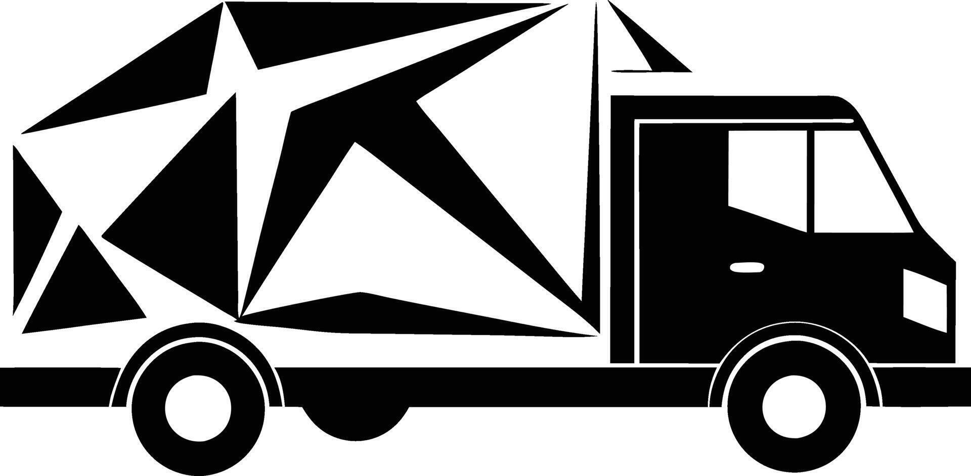 truck geometry design. vector
