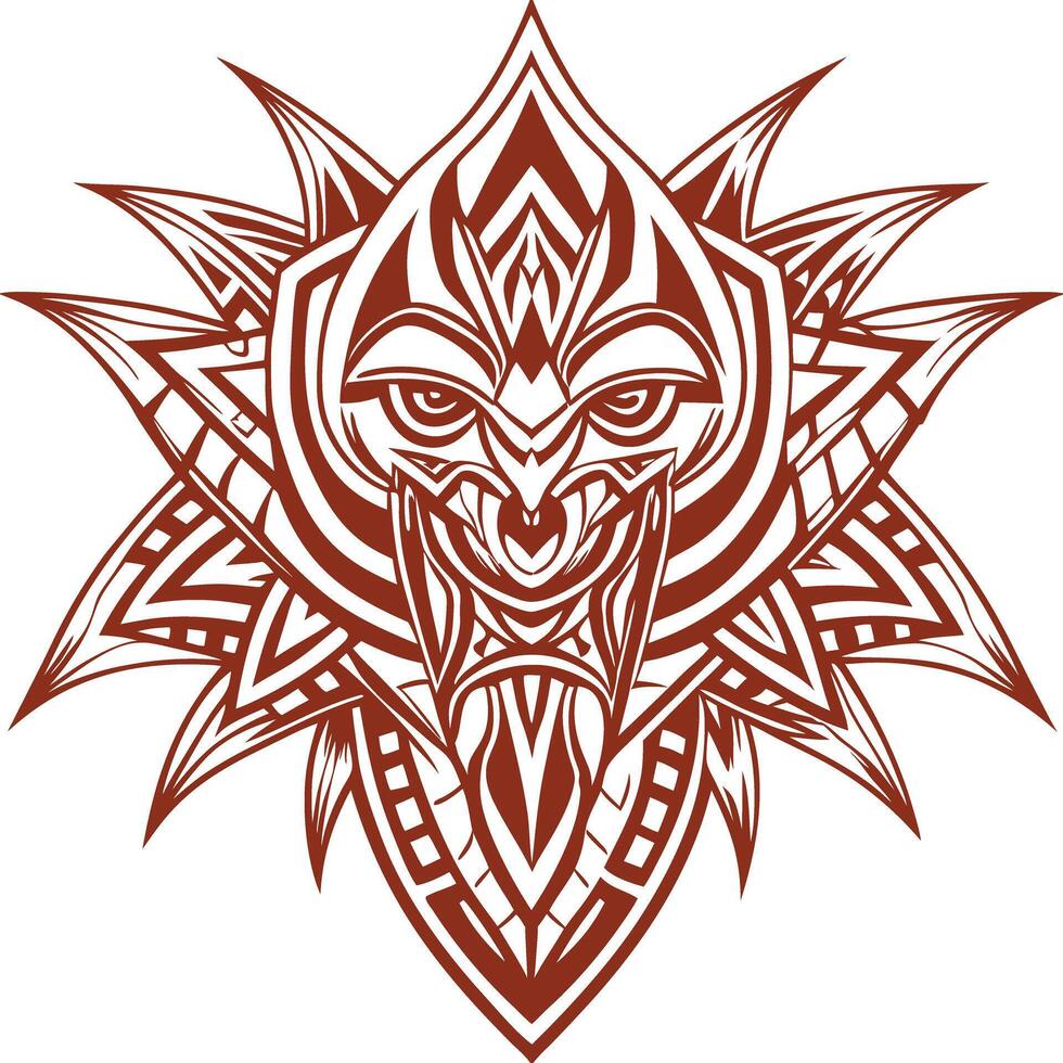 Tribal tattoo design vector