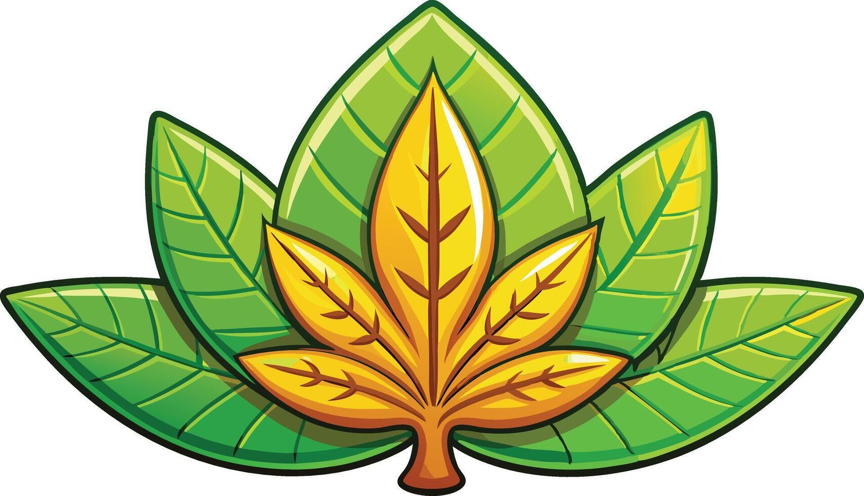 A marijuana leaf with green leaves vector