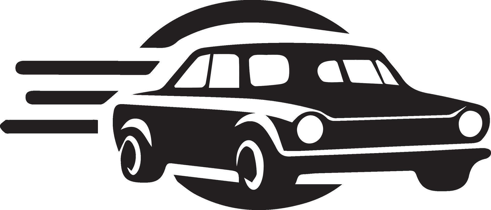 Retro private car silhouette,car,illustration vector