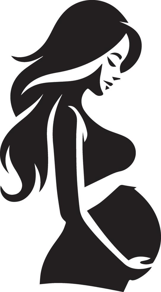 Pregnant women logo icon Symbol Desigh Template vector