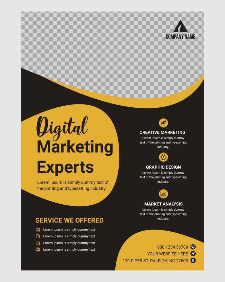 Creative Flyer Design Template vector