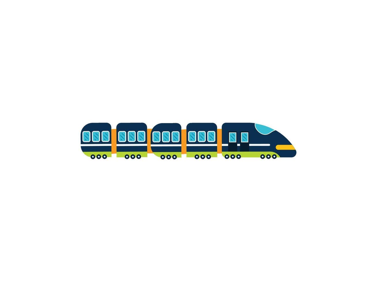 High Speed Train Wind Element vector