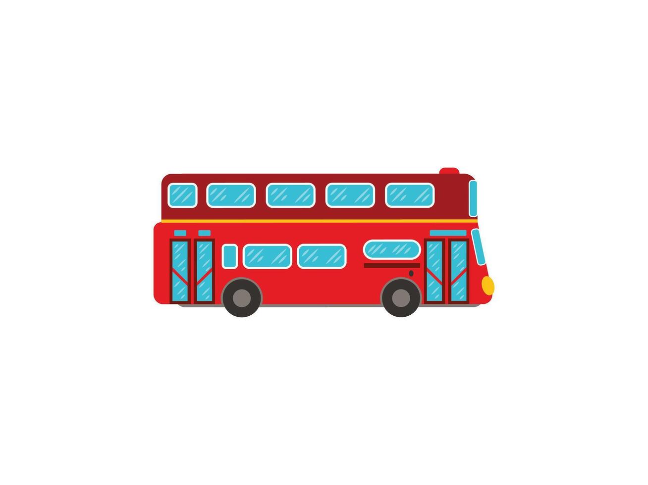 Bus Cartoon Drawing vector