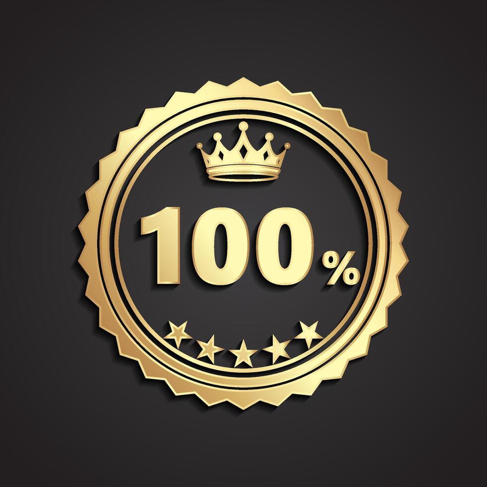 premium banner 3d gold vintage retro sign vector
