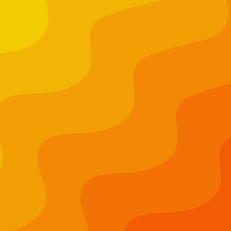 Abstract Gradient Wavy Background in Warm Yellow and Orange Tones vector