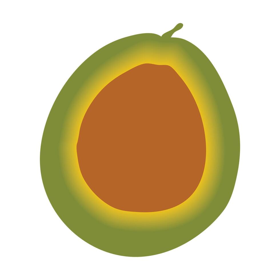 avocado design print vector