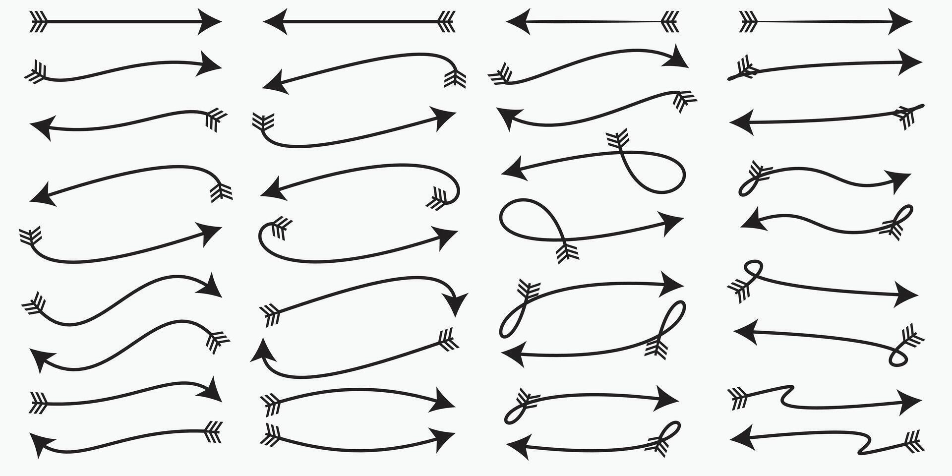 black thin arrow icon on white background. flat style. arrow icon for your web site design, logo, app, UI. arrow indicated the direction symbol. curved arrow sign. vector