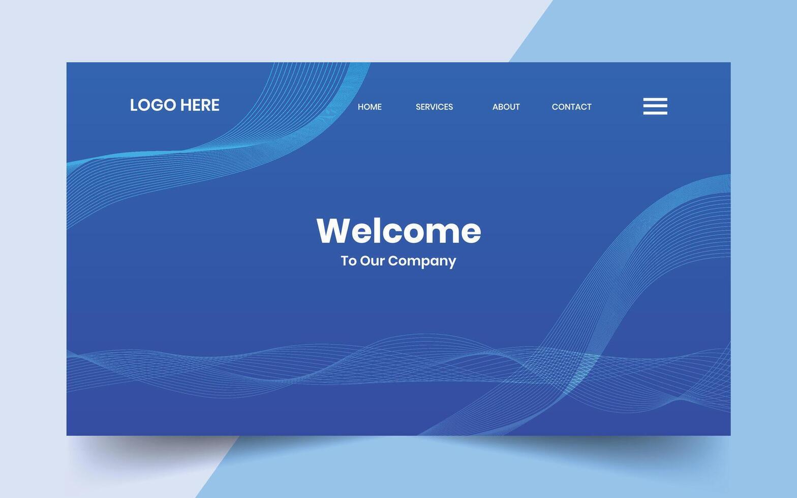 Modern technology abstract gradient wave line banner background for website landing page hero banner design vector