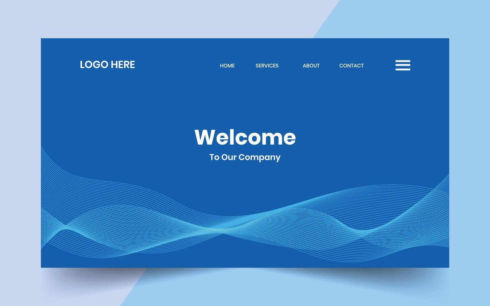Modern technology abstract creative gradient wave banner background for website landing page, hero banner design, webpage header vector