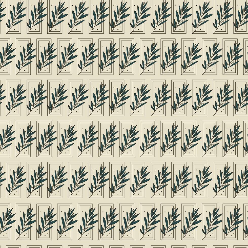 Hand drawn branch sketch pattern. Abstract modern flourish illustration vector
