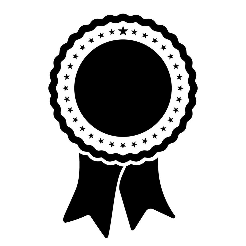Award badge template icon symbol vector