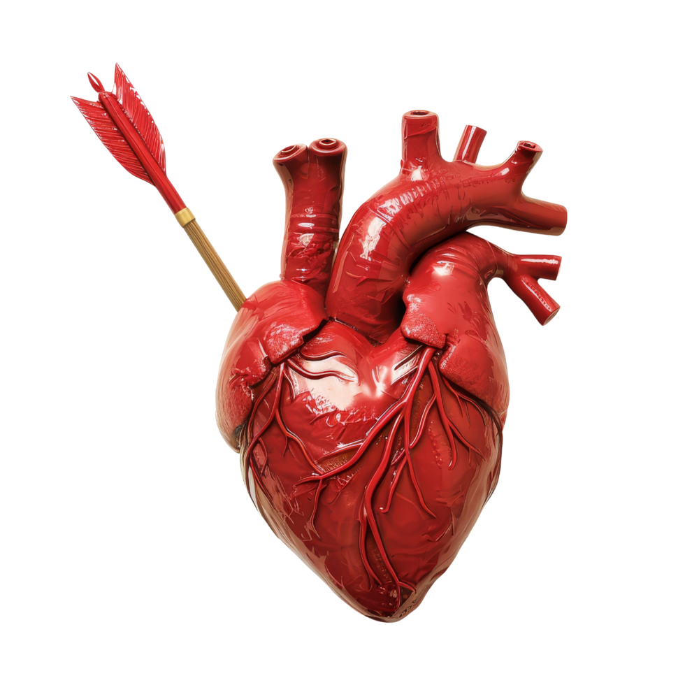 Red Heart with Arrow png