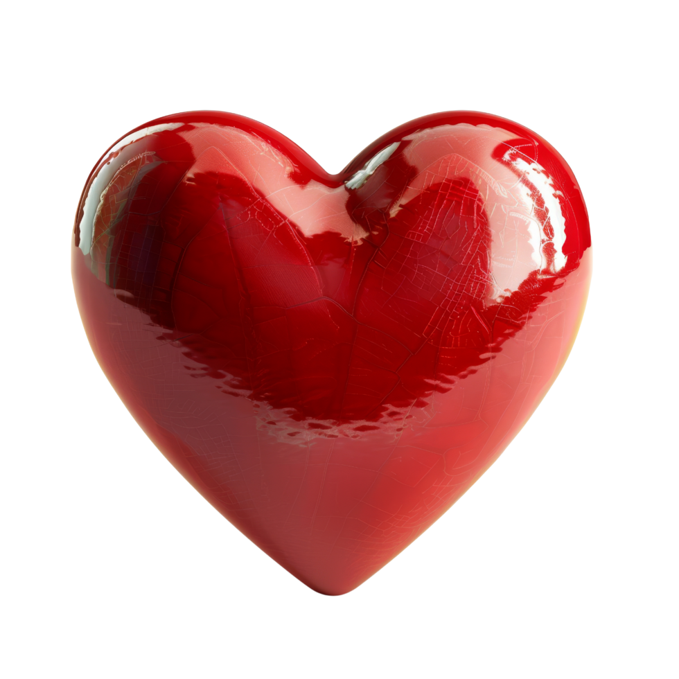 Red Heart with Cracks png
