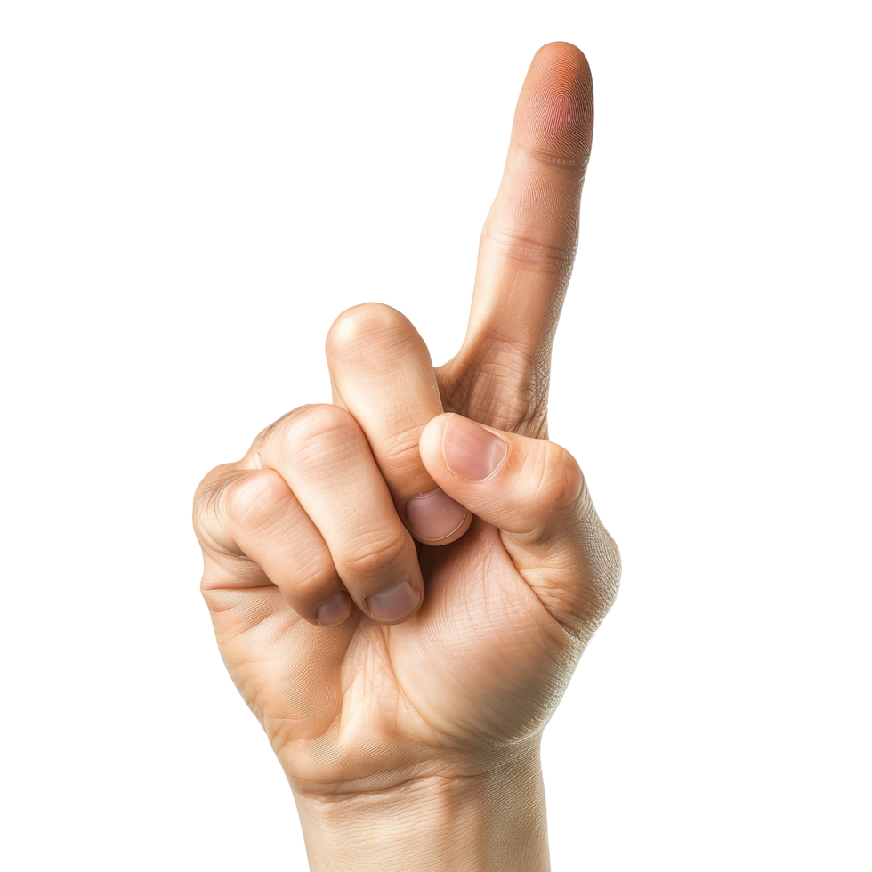 Hand Gesture - Pointing Up png