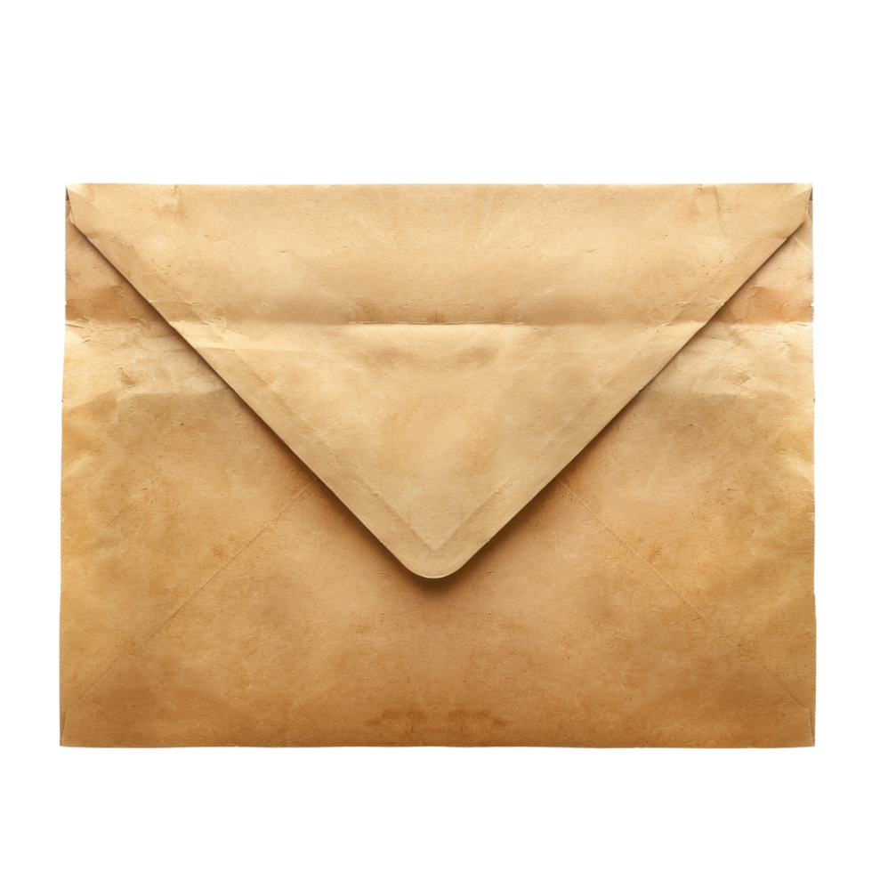 Vintage Brown Envelope Isolated 50091404 PNG