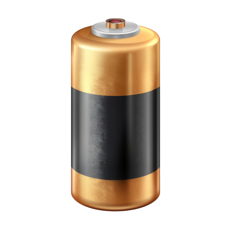 Gold Battery Isolated png