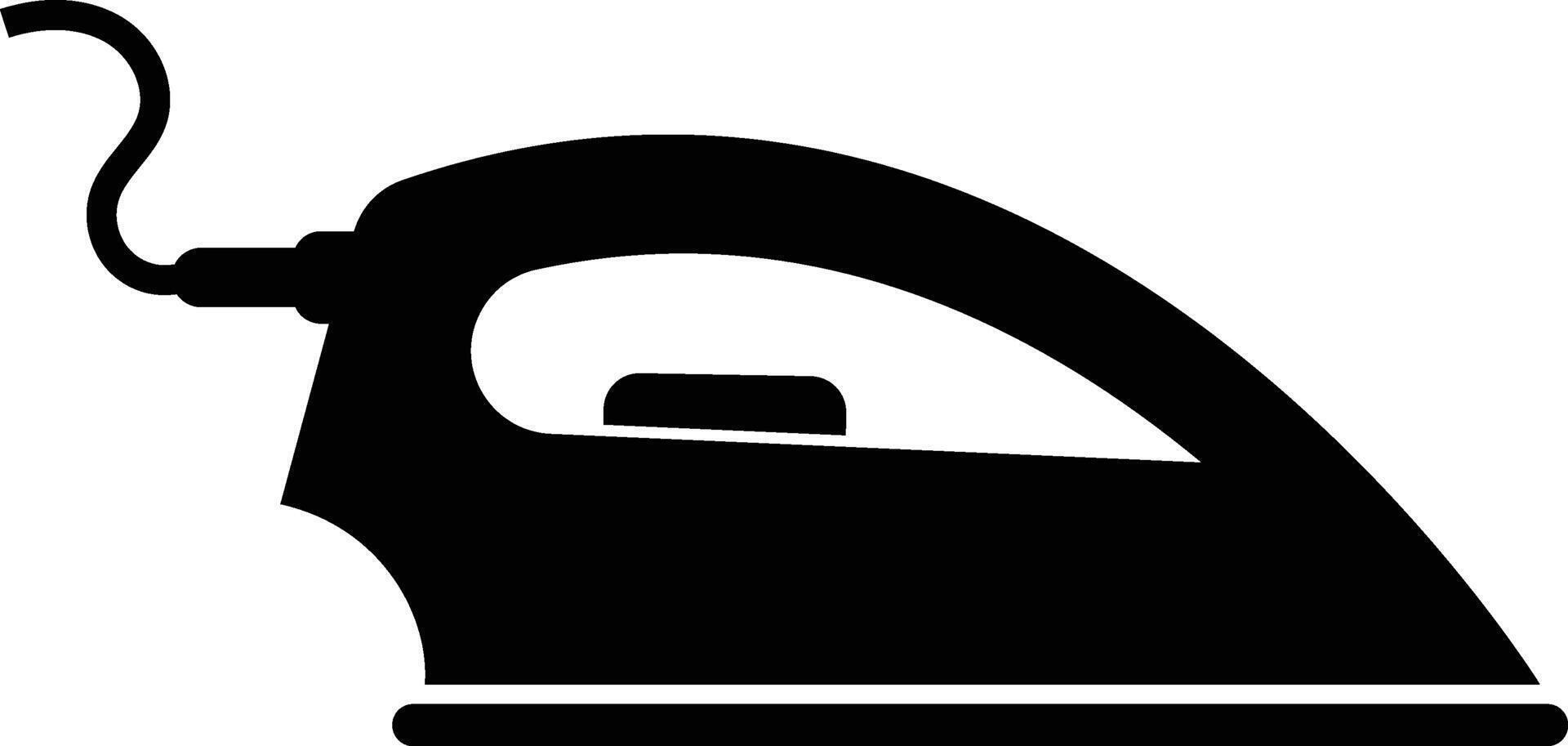 Flat Iron Electronic Appliance Icon vector