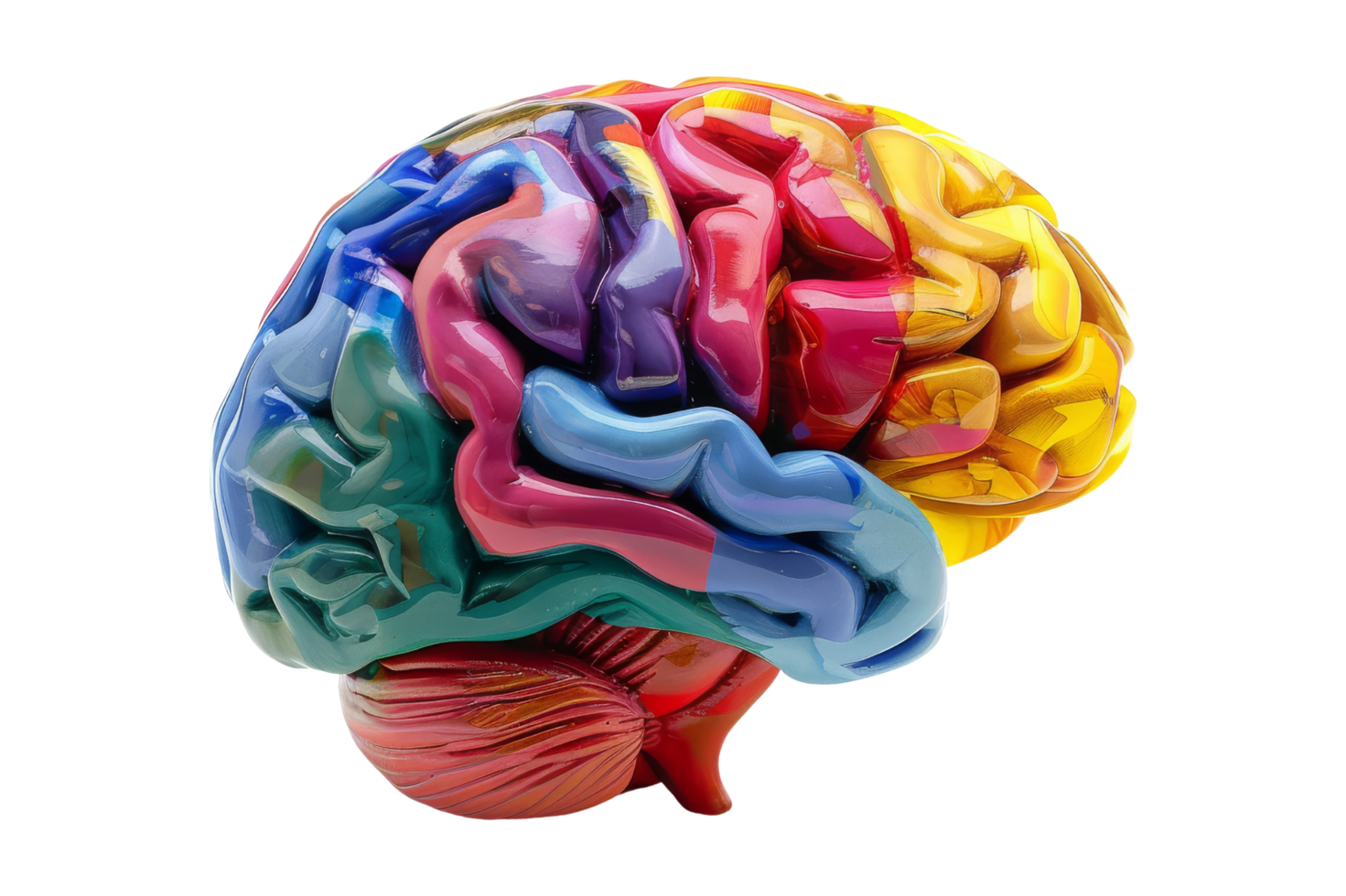 Colorful Human Brain png