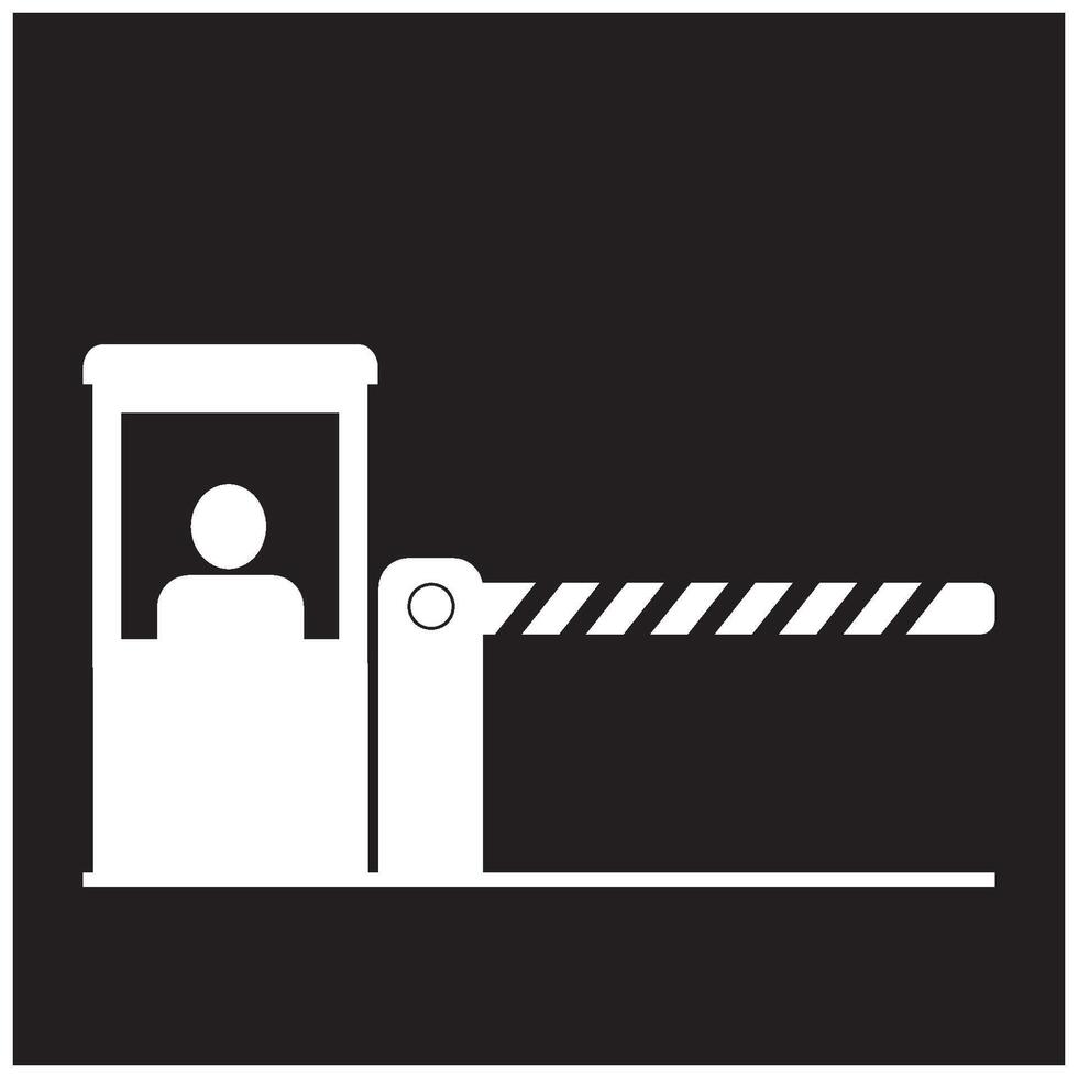 toll gate icon illustrtion design vector