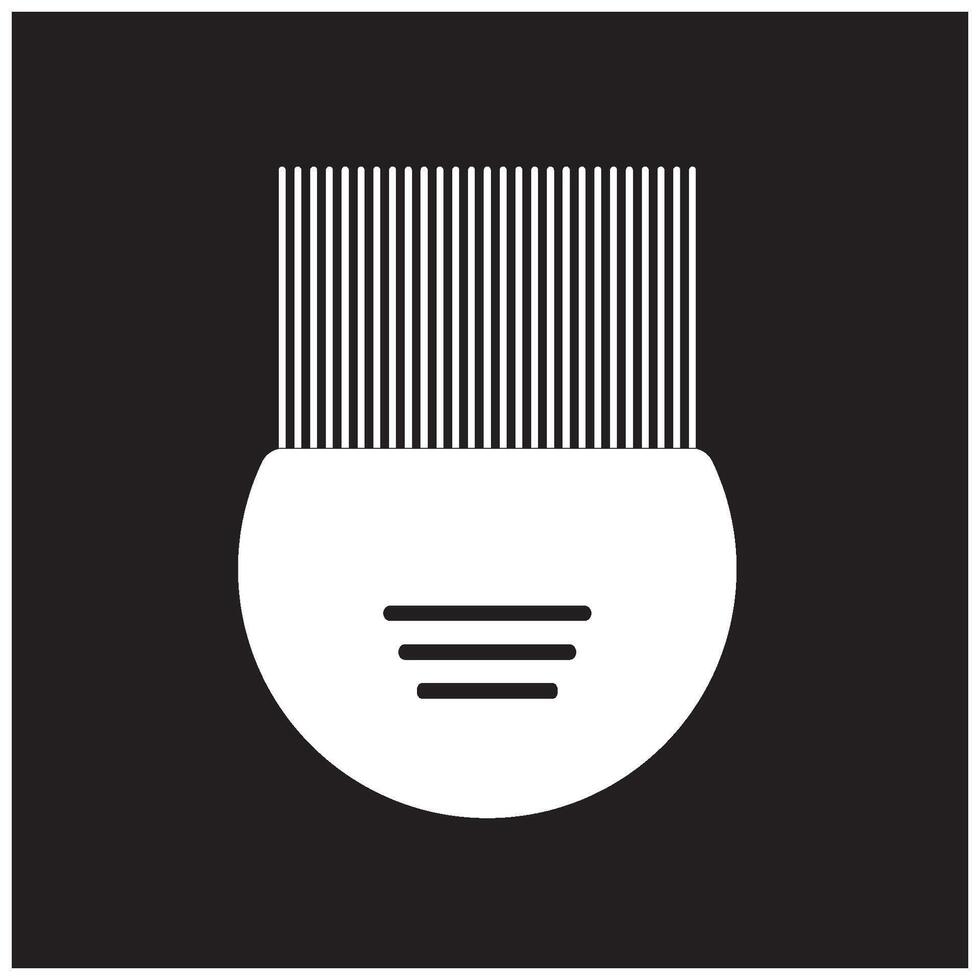 dandruff comb icon illustration design vector