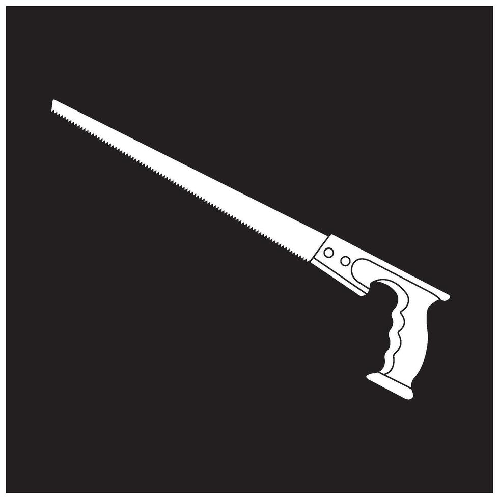 Wood saw icon simple design vector
