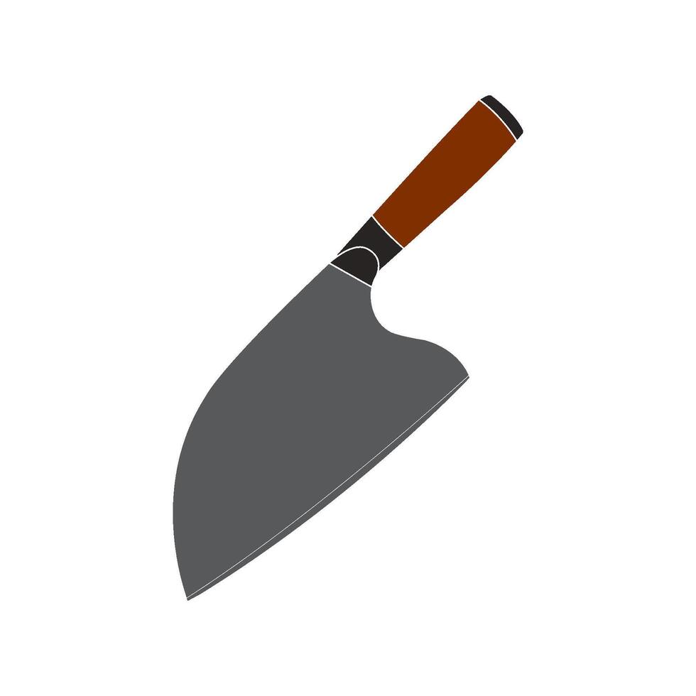 sturdy butcher knife illustration design vector