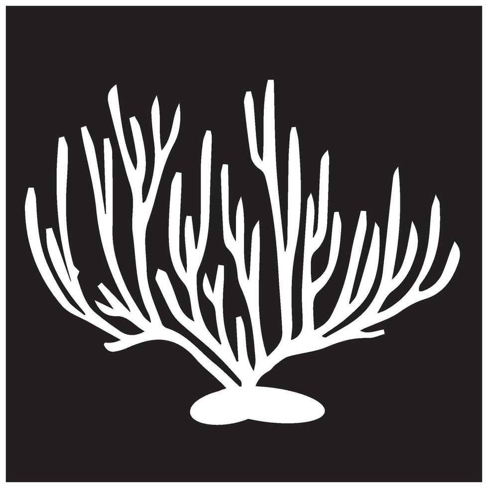 Coral logo design template vector