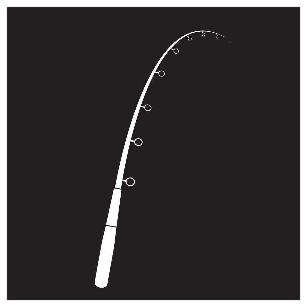 fishing rod icon illustration vector