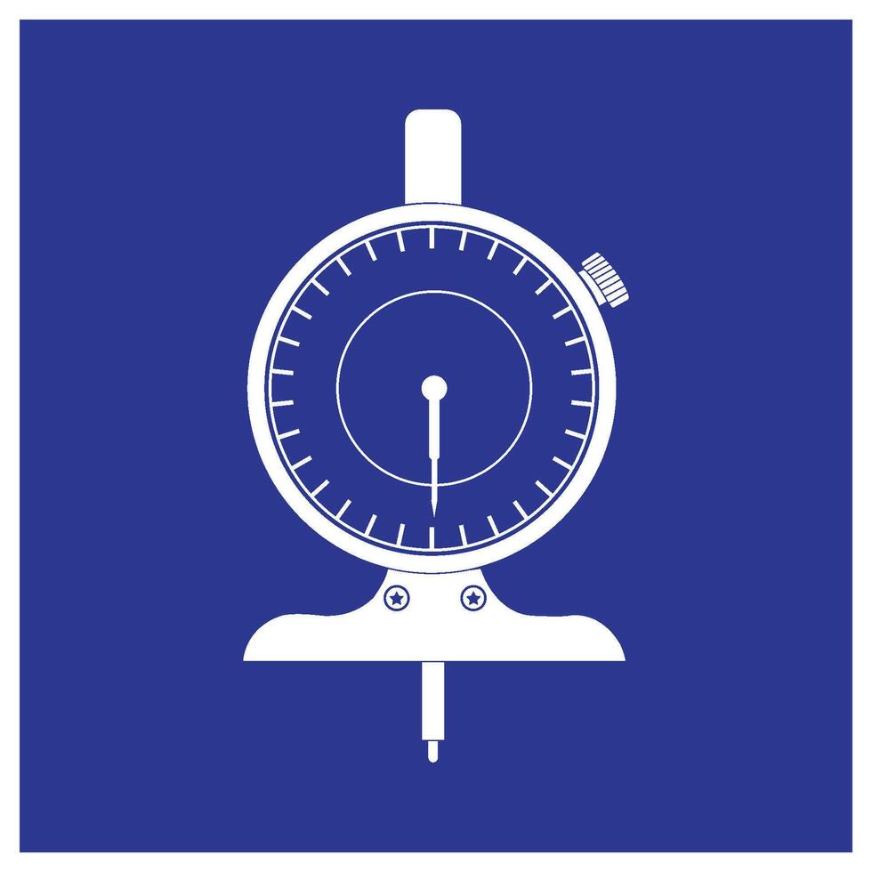 Dial indicator logo simple design vector