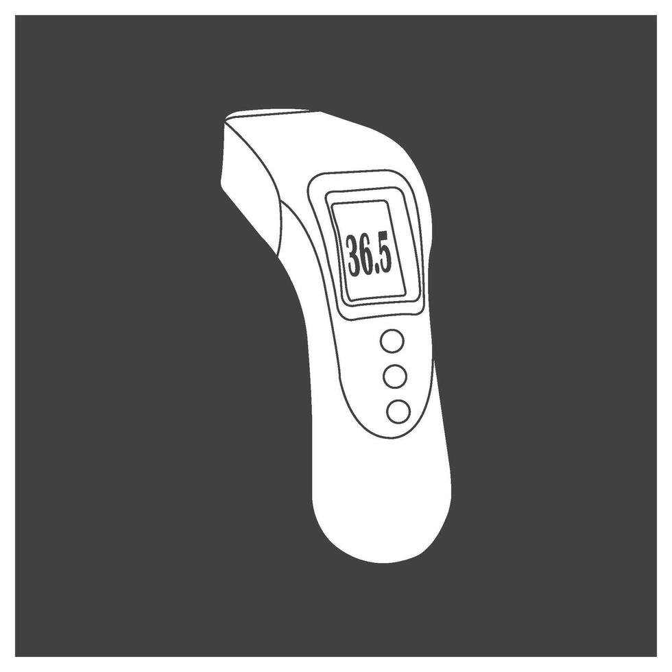 digital thermometer icon simple design vector