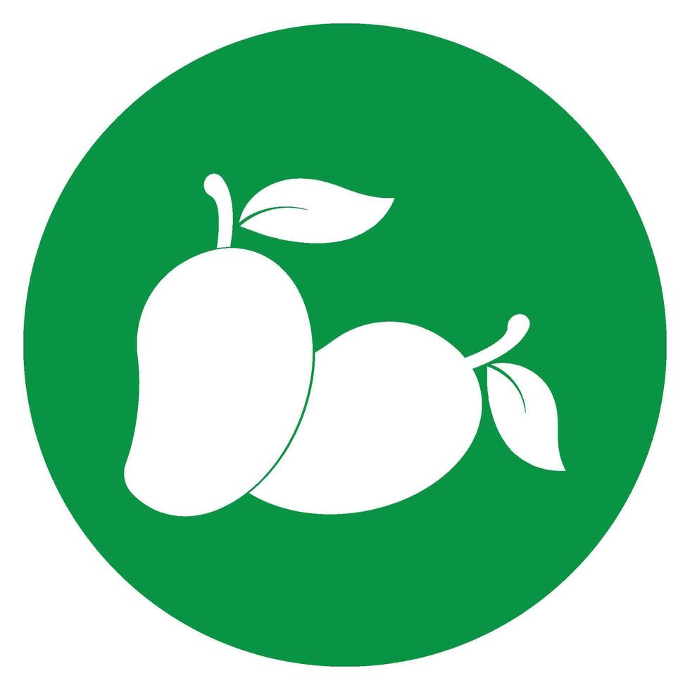 mango icon logo design vector