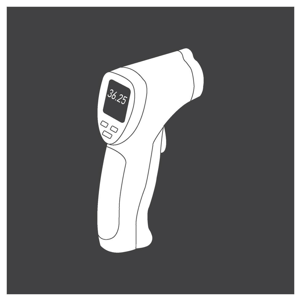 digital thermometer icon simple design vector