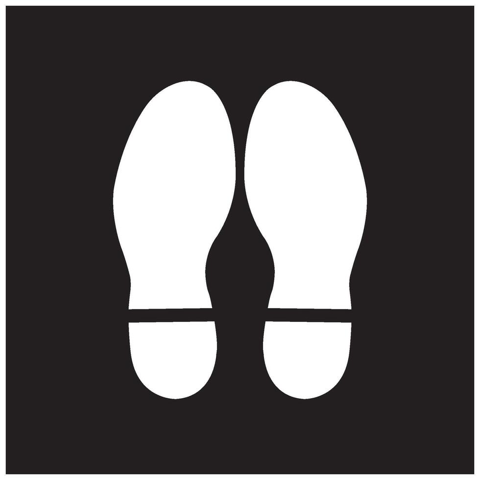 shoe sole icon logo design vector