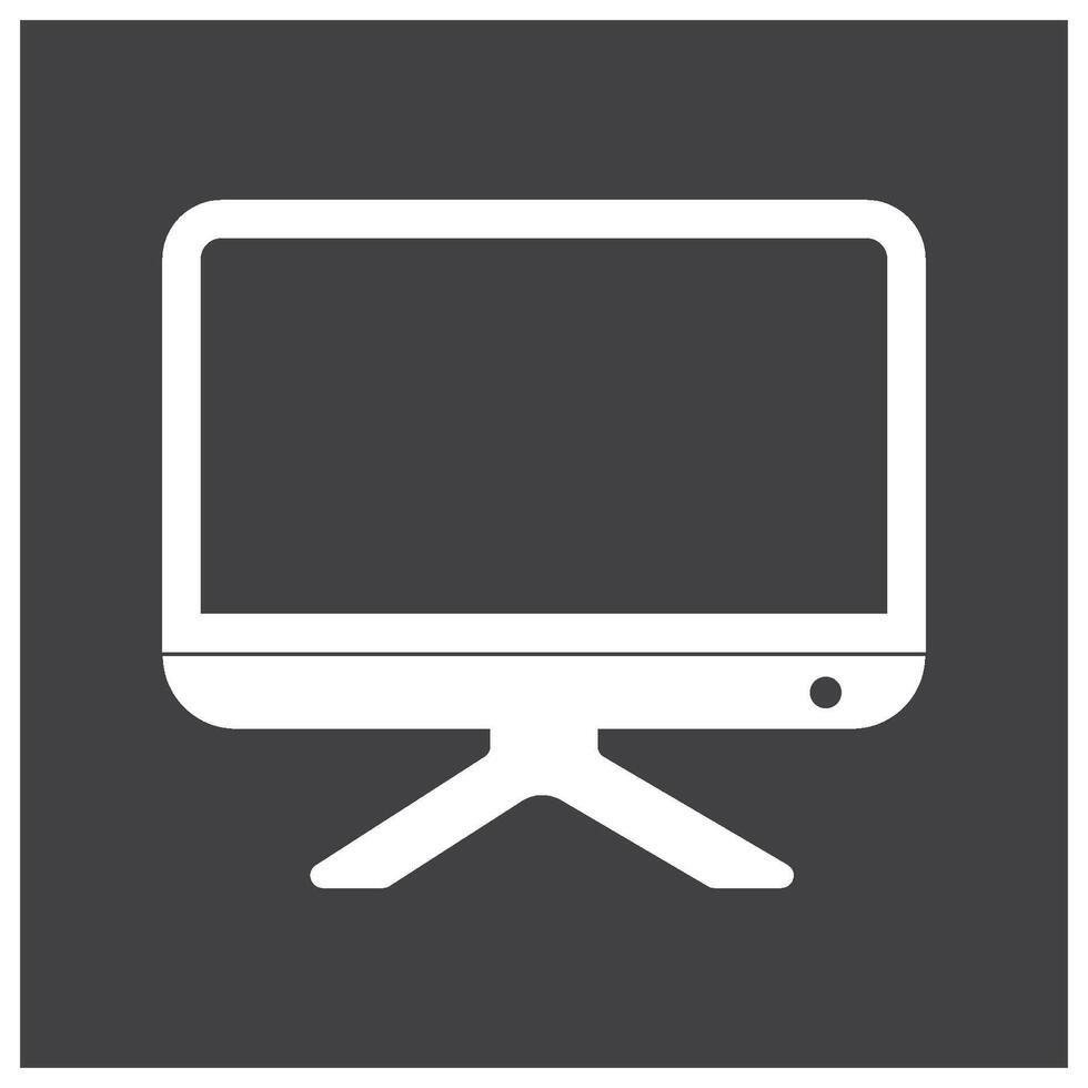 monitor icon illustration design. vector