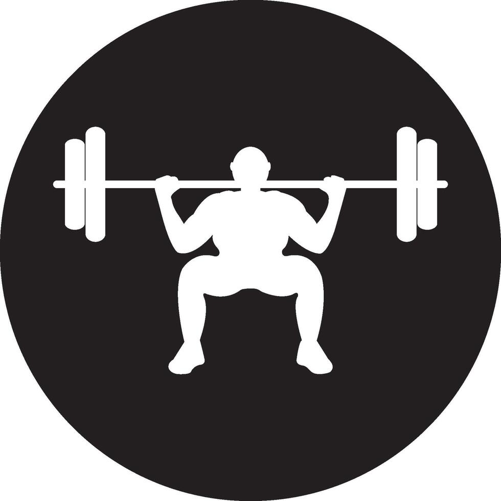 weight lifter icon illustration vector