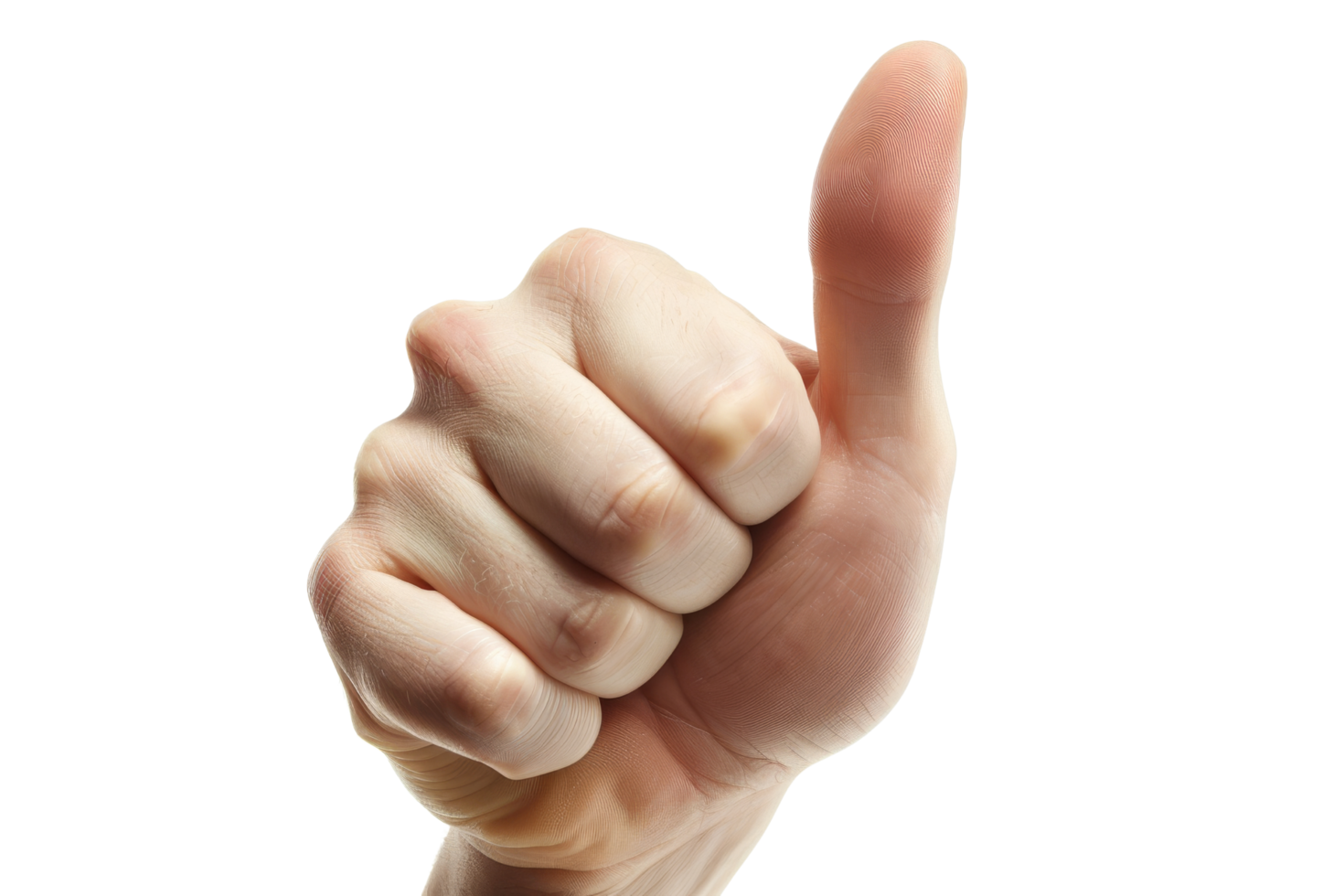 Closeup of a Thumb with a Fingerprint png
